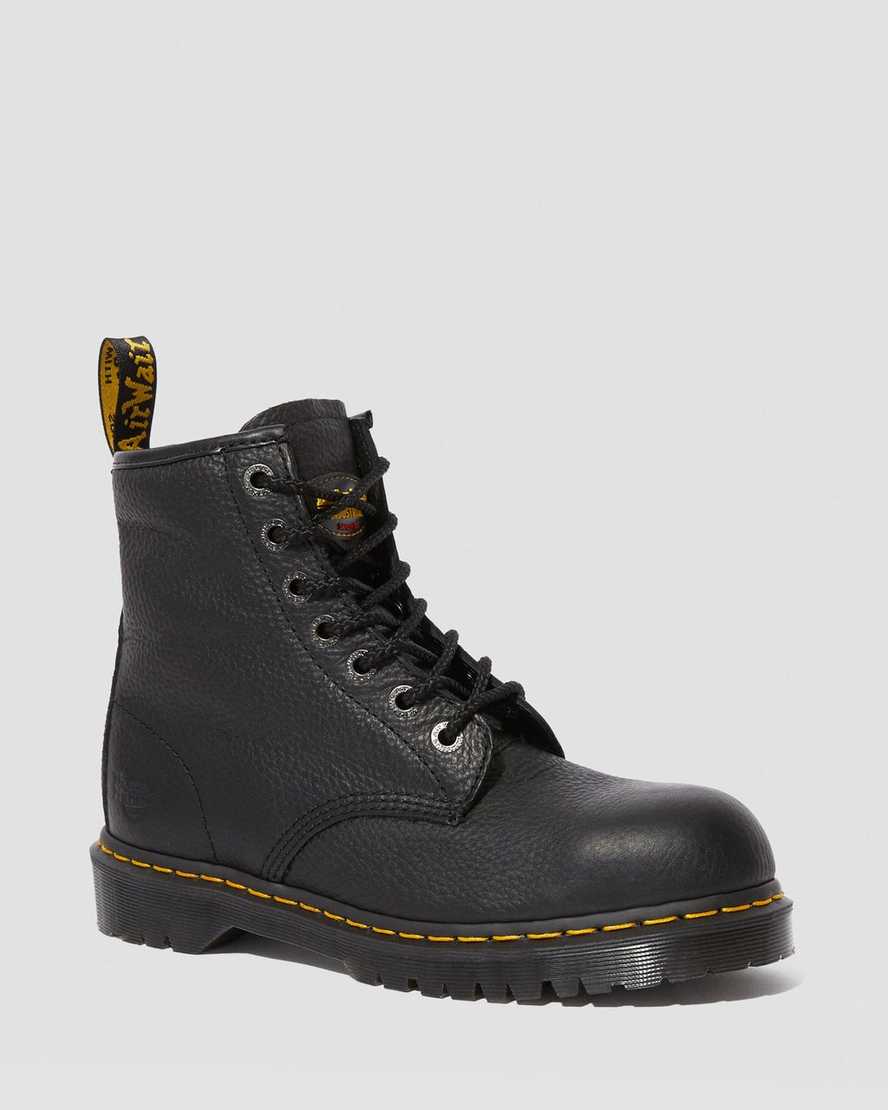 Dr. Martens Icon 7B10 Deri Steel Toe Kadın Iş Botu - Bot Siyah |NDBZG0629|